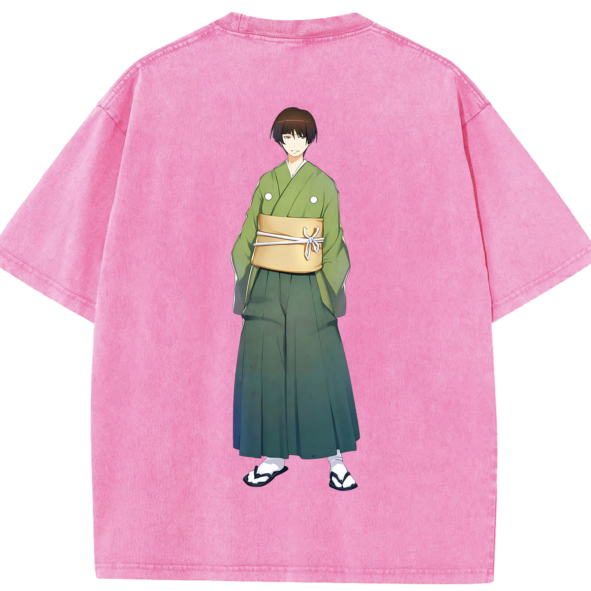 （画像用） 刀剣乱舞 Touken Ranbu 綿100% ヴィンテージ風 半袖Tシャツ（背面プリント）